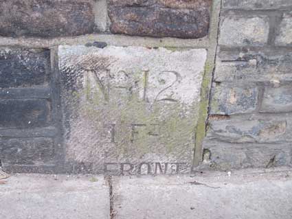 Ipswich Historic Lettering: Artillery barracks markers WD8