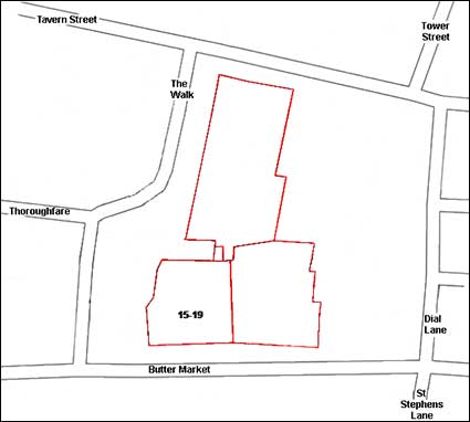 Ipswich Historic Lettering: Corder House map