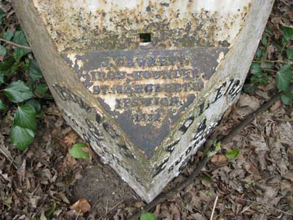 Ipswich Historic Lettering: Milepost Hadleigh Rd 3