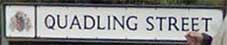 Ipswich Historic Lettering: Quadling Street small sign