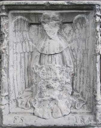 Ipswich Historic Letering: St Clement Church font 2