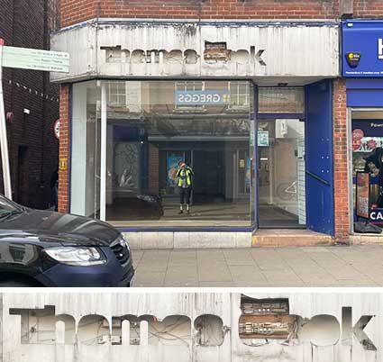 Ipswich Historic Lettering: Thomas Cook gone 2025