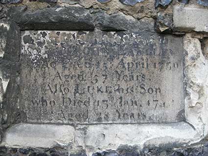 Ipswich Historic Lettering: T Rush buttress 7