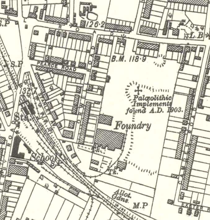 Ipswich Historic Lettering: Valley brickyard map 1924-5