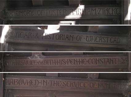 Ipswich Historic Lettering: Wherstead Church 6a