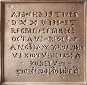 Ipswich Historic Lettering: Wolsey College foundation stone