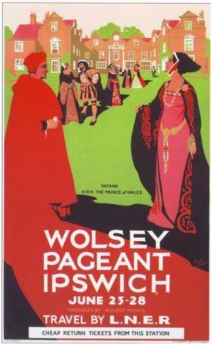 Ipswich Historic Lettering: Wolsey Pageant 1930 poster