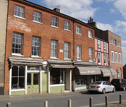 Ipswich Historic Lettering: Woodbridge Market Hill